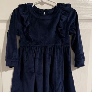 Velvet blue dress